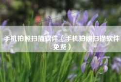 手机拍照扫描软件（手机拍照扫描软件免费）